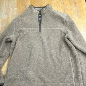 Large vineyard vines quarter zip Sherpa tan men’s Large
